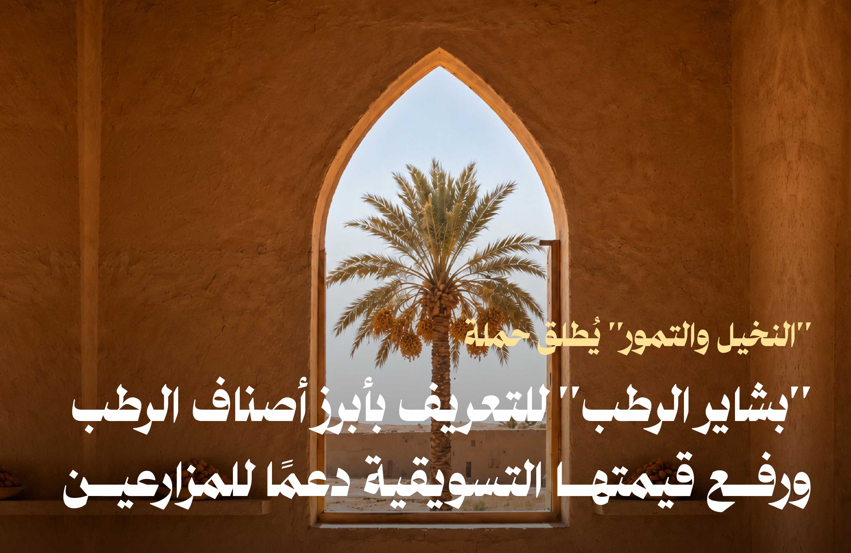 "مركز النخيل والتمور" يُطلق حملة "بشاير الرطب" للتعريف بأبرز أصناف الرطب ورفع قيمتها التسويقية "مركز النخيل والتمور" يُطلق حملة "بشاير الرطب" للتعريف بأبرز أصناف الرطب ورفع قيمتها التسويقية